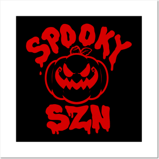 Spooky SZN - Red Posters and Art